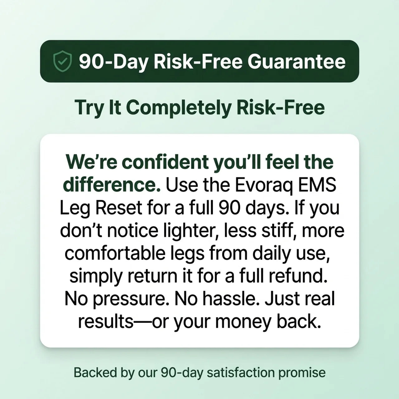 Evoraq EMS Foot Plate – Relieve Heavy, Tired Legs at Home