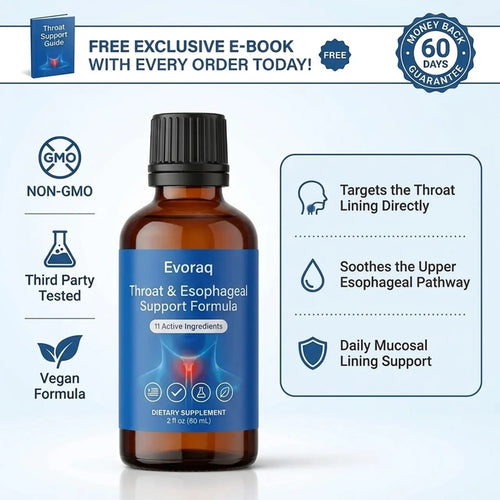 Evoraq Throat & Esophageal Support Formula