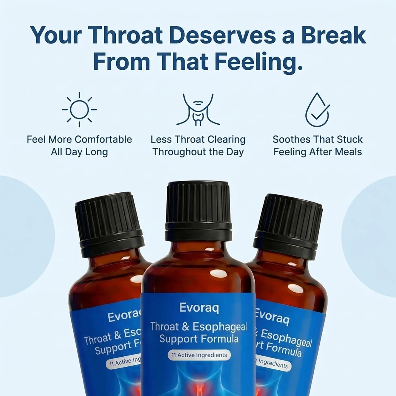 Evoraq Throat & Esophageal Support Formula